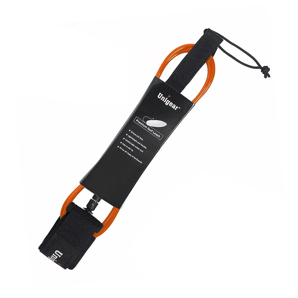 Straight Surfboard Leash with Waterproof Pouch