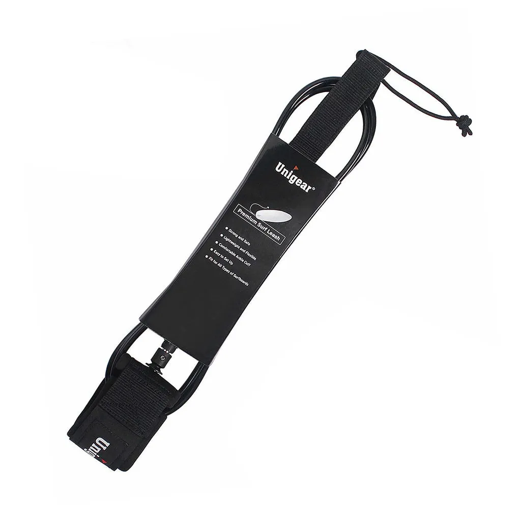 Straight Surfboard Leash with Waterproof Pouch