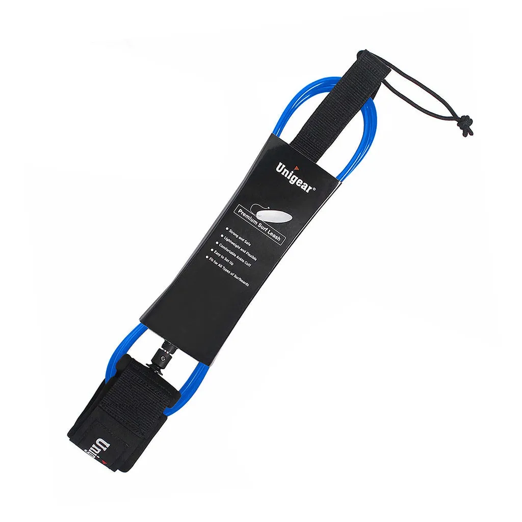 Straight Surfboard Leash with Waterproof Pouch
