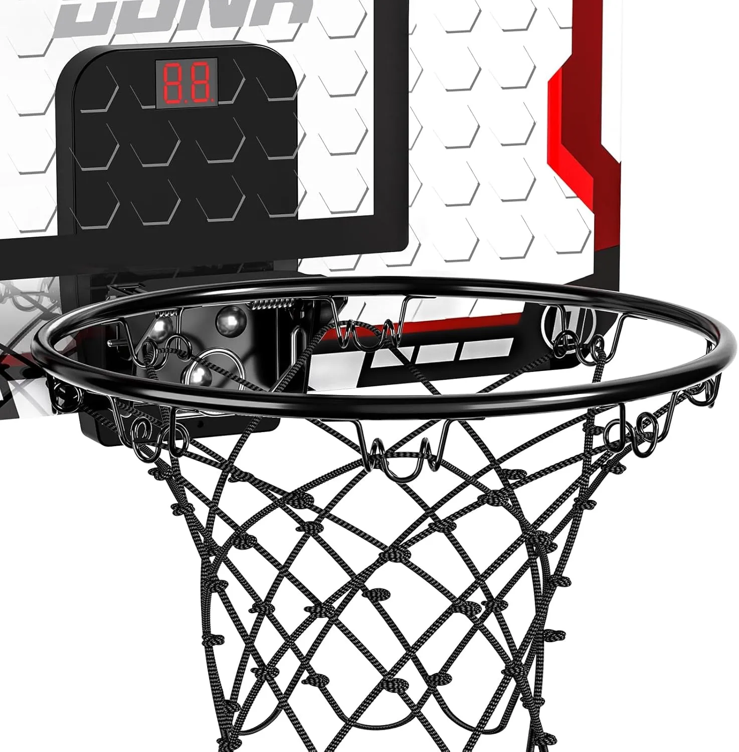 TEMI Indoor Basketball Hoop for Kids, Door Room Basketball Hoop,Mini Basketball Hoop with 4 Balls, Basketball Toys for 3 4 5 6 7 8 9 10 11 12 Year Old Boys