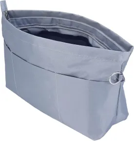 Time Wing Handbag Tote Purse Organizer Insert Bag Liner Shaper Divider Zipper 11 Pockets Compartments X Large Grey