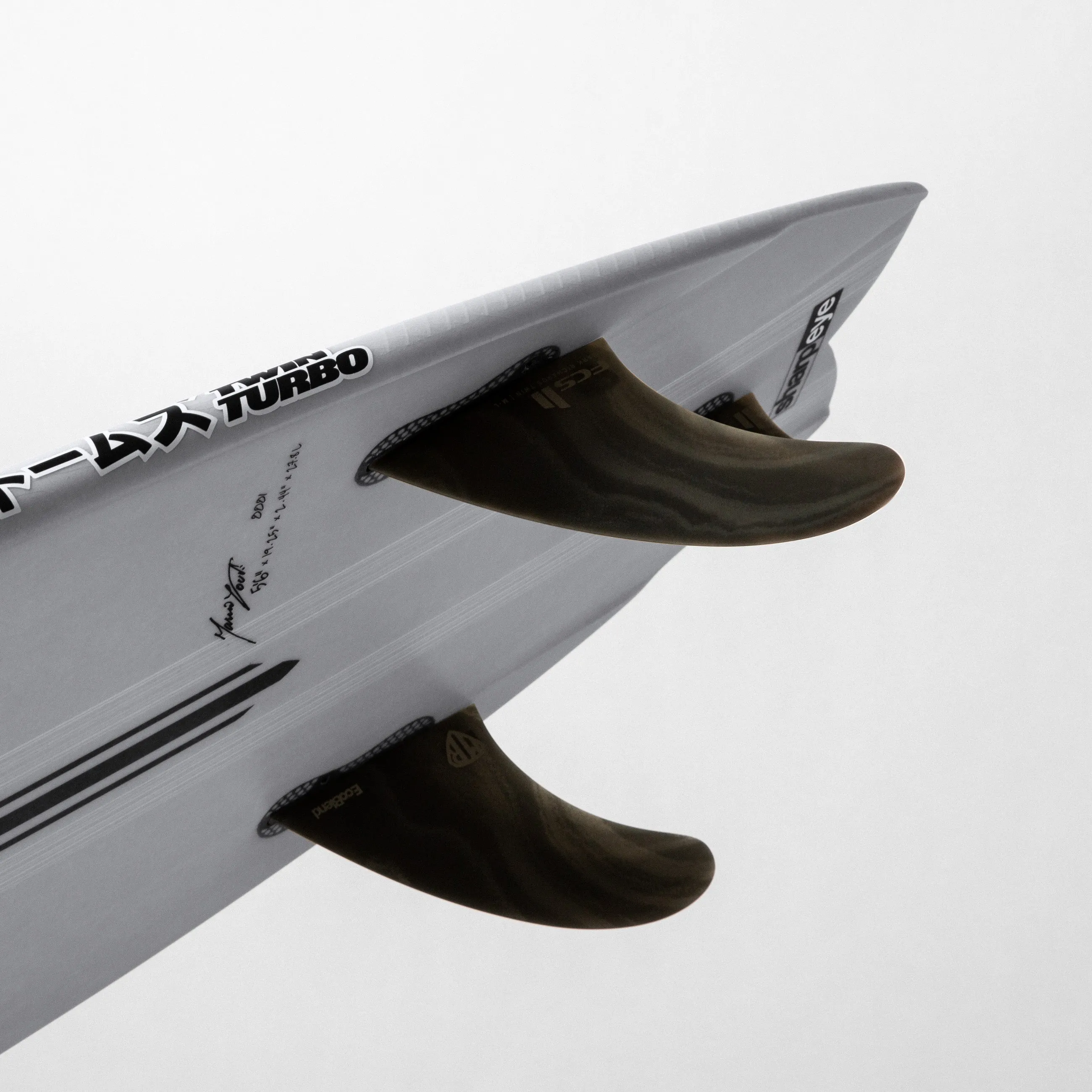 TWIN TURBO (E3 LITE) 5'10" x 20.0 X 2.5 - 31.50L, Swallow, 3x  Futures Fin Boxes, Epoxy E3 - ID:921300
