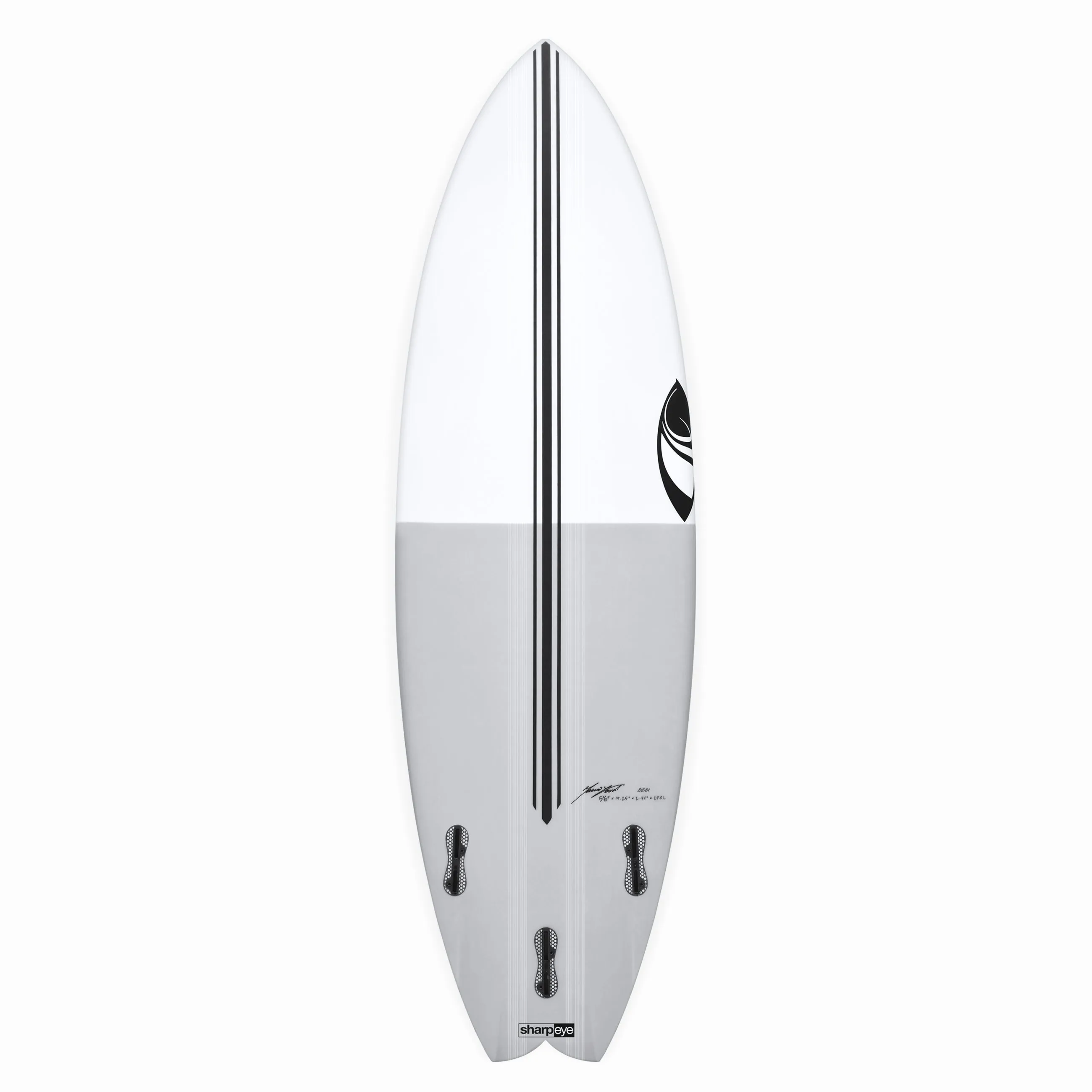 TWIN TURBO (E3 LITE) 5'10" x 20.0 X 2.5 - 31.50L, Swallow, 3x  Futures Fin Boxes, Epoxy E3 - ID:921300
