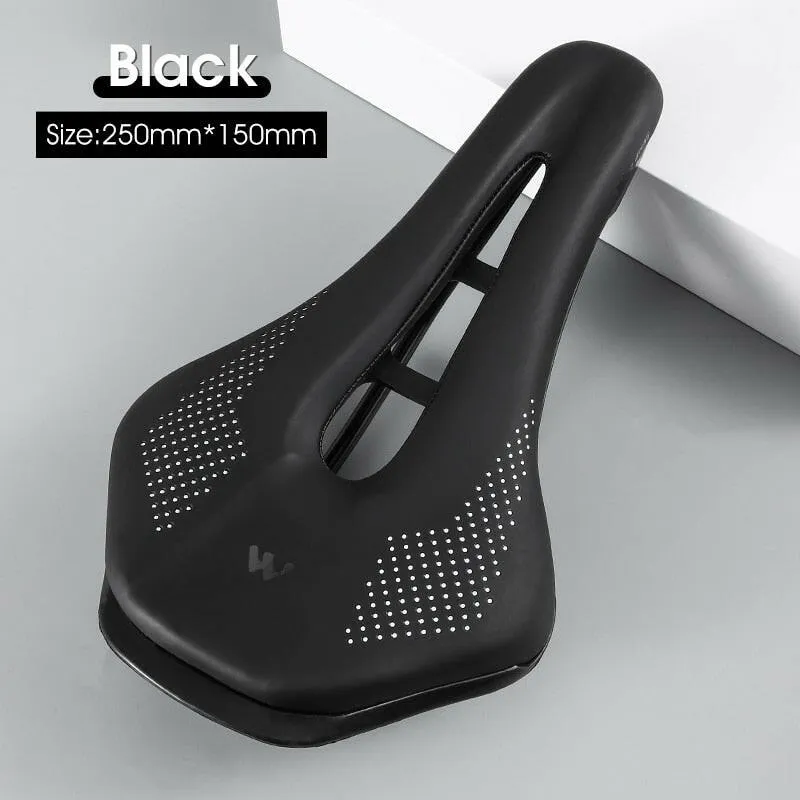 Ultralight Road Bike Saddle MTB Short Nose Bicycle Seat PU Leather Hollow Prostatic Saddle Bicycle Parts
