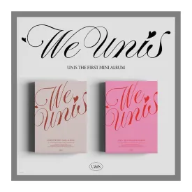 UNIS WE UNIS 1st Mini Album 2 Version SET 1p Folded Poster on Pack 84p PhotoBook 1p PostCard 1p Lenticular PhotoCard 1p PhotoCard 1ea Mini L Holder 1ea Sticker Tracking Sealed UNIVERSE TICKET