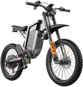 X21 Max Electric Motorcycle for Adults 60V/30AH Samsung Battery 3000W(6000W Peak) Electric Dirt Bike, 45MPH/60Mile, Hydraulic Brake, 19" x2" Tire Full Suspension Off Road Electric Mountain Bicycle
